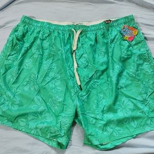 Men's Spicy Tuna Swim Trunks Size 4XL Green